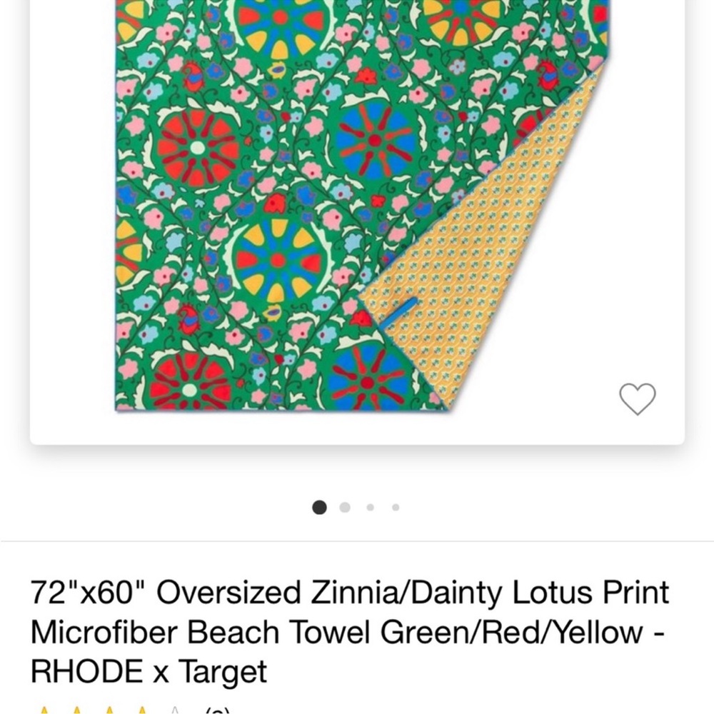 RHODE x Target Oversized Microfiber Beach Towel - Picture 2 of 3